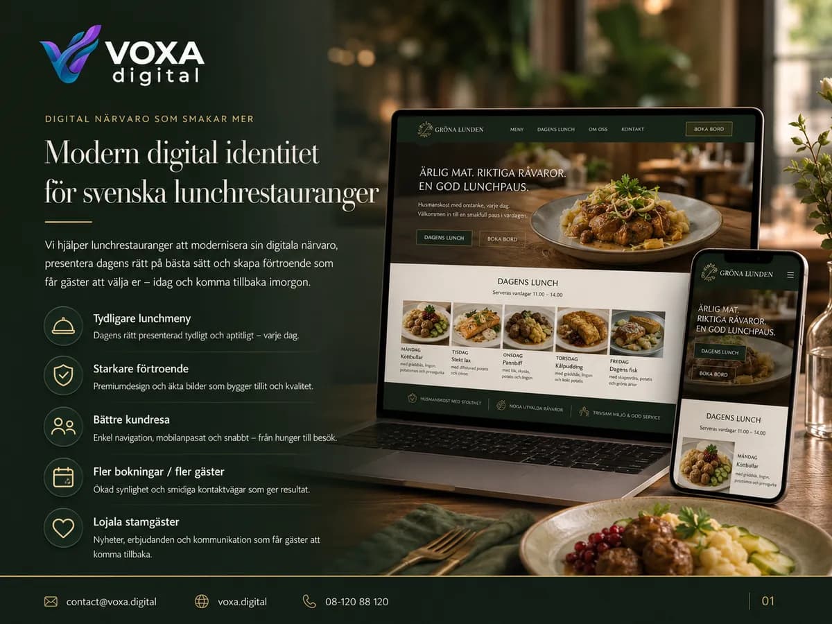 Gröna Lunden — Leisure brand & website design by Weva