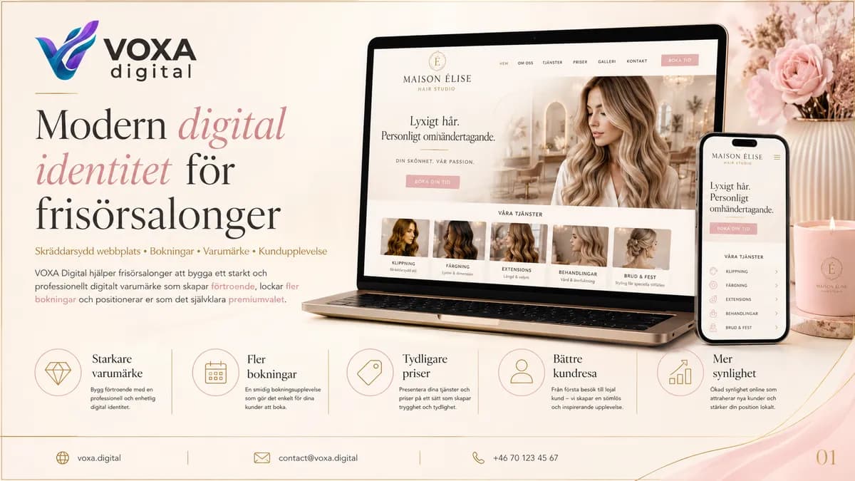 Maison Elise — Hair Studio brand & website design by Weva