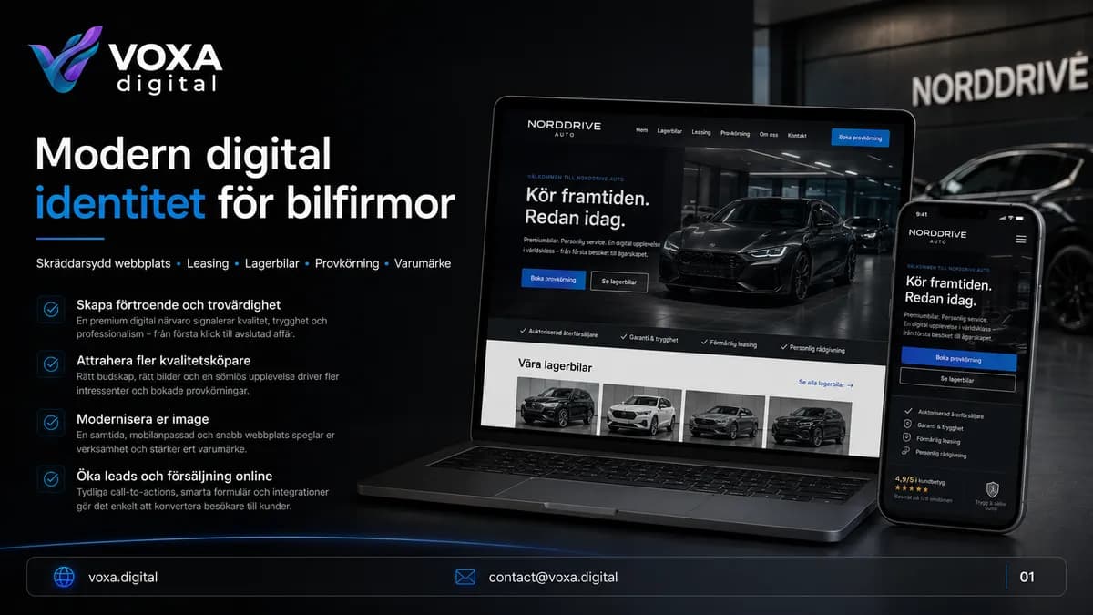 NordDrive Auto — Automotive brand & website design by Weva