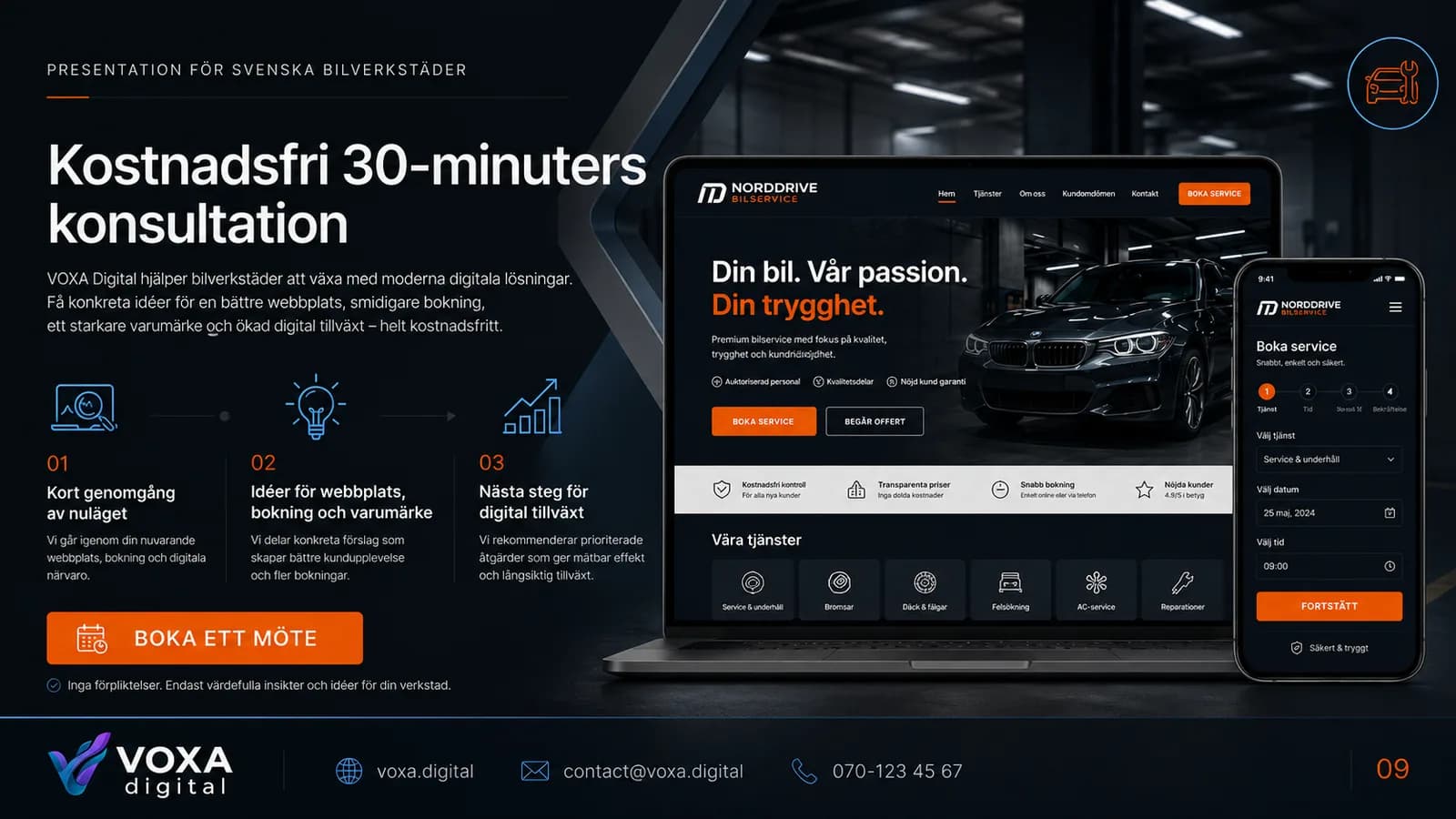 NordDrive Bilservice — slide 9