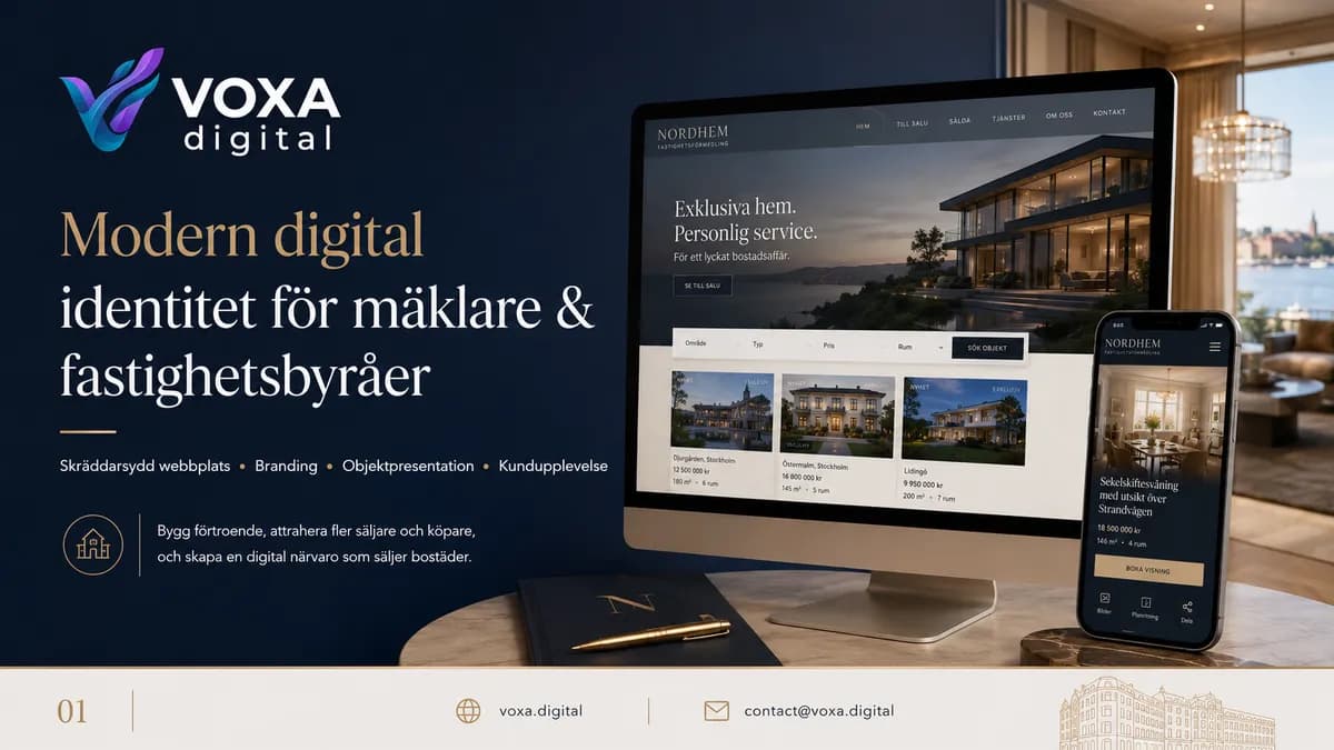 Nordhem — Real Estate brand & website design by Weva